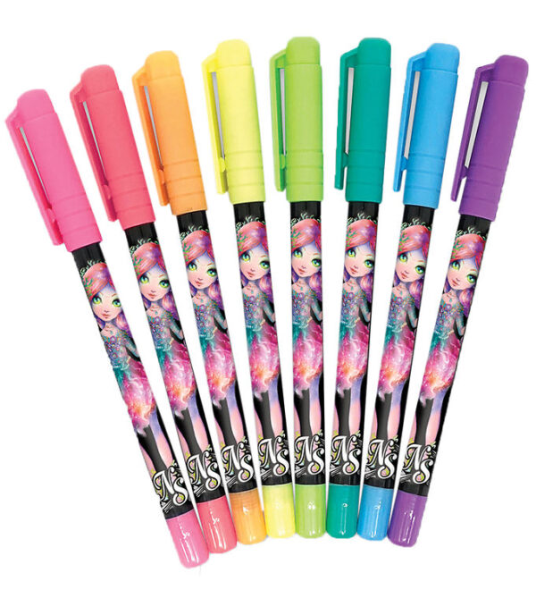 Nebulous Stars Kuglepenne - Gel - 8 Stk - Neon