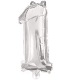 Decorata Party Foileballon - 85 Cm - No 1 - Sølv
