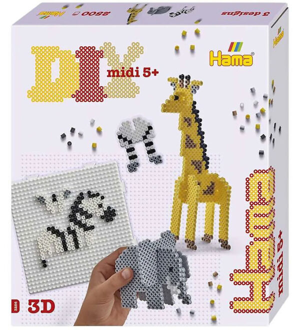 Hama Midi Gaveæske - 2500 Stk - 3d Safari