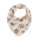 Savlesmæk I Beige Med Print Af Snefug I 100 Merinould