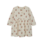 Lil Atelier Ronja Sweat Dress Med Kirsebær -  Whitecap Gray - 92 Cm