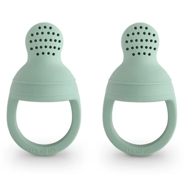 Mushie Food Feeder Cambridge Blue 2-pak