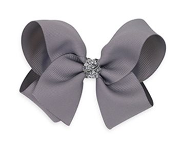 Bows By Stær Sløjfe Grå M Sølvglimmer
