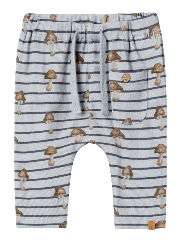Lil Atelier Geo Loose Pant - Harbor Mist - 56 Cm