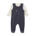 Sæt M Body Og Velour Sparkedragt - Odyssey Gray - 56