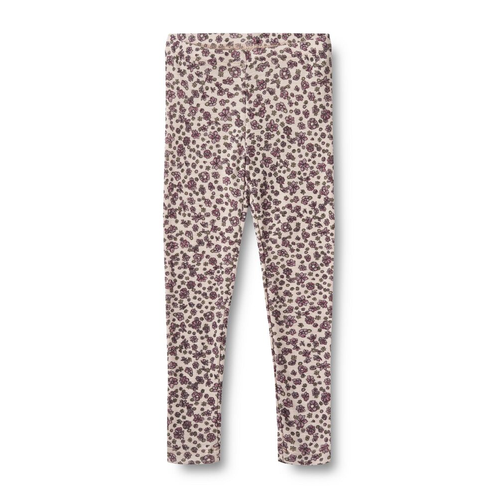 Uldleggings Agi - Efterårsblomster - Perfekt til vinteren!
