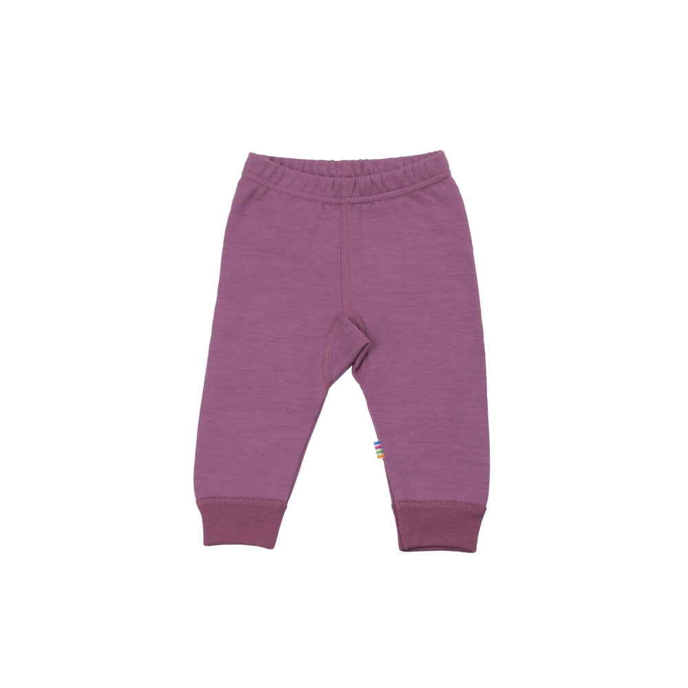 Leggings i Grape Nectar - Blød Uld og Bambus til Baby