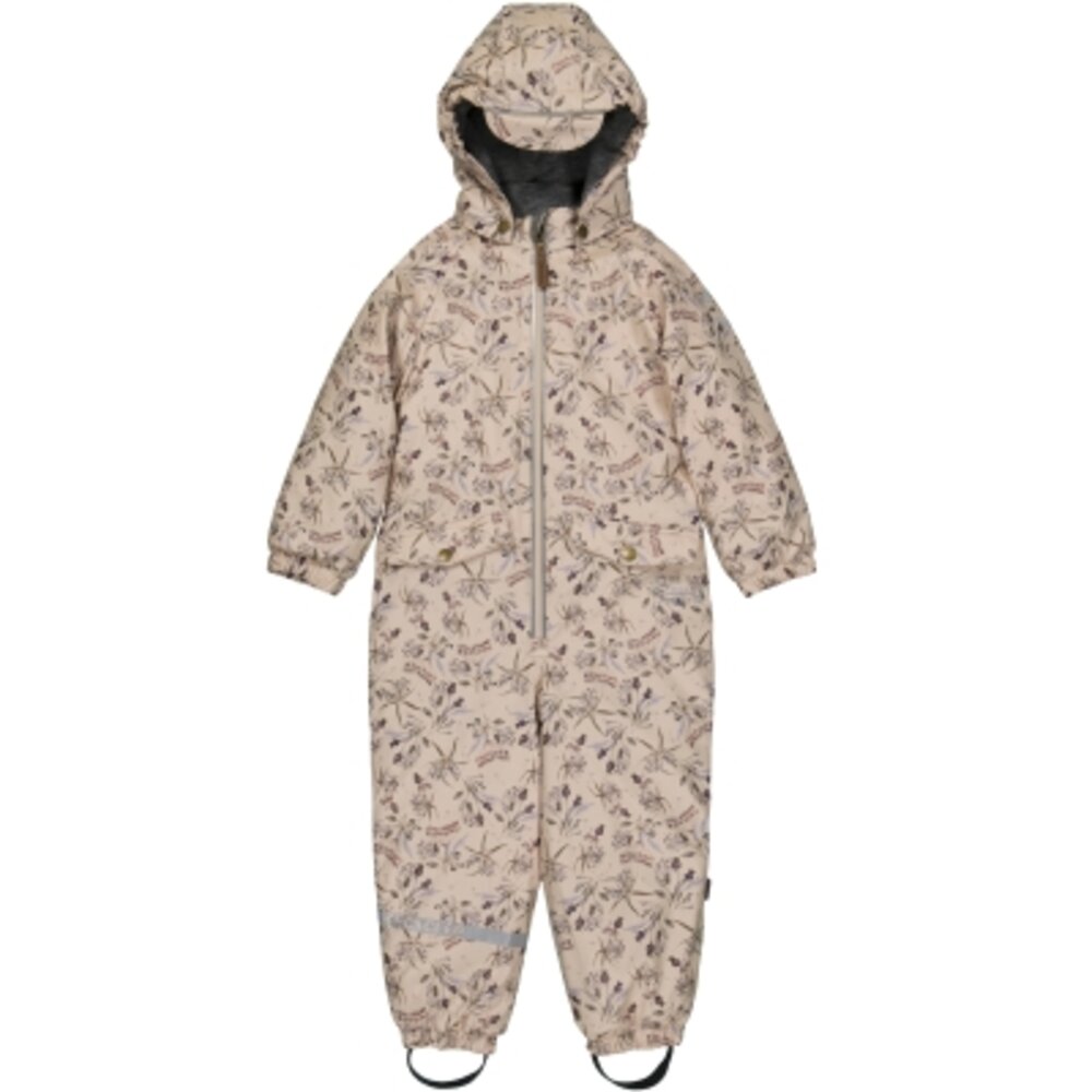 Recycled PU Flyverdragt til Lille Baby - Aop - Beige