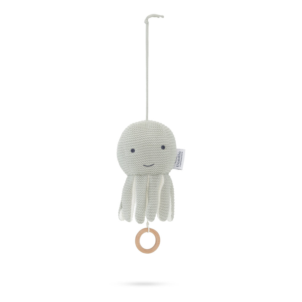 Blæksprutte Med Musik I -oyster Grey